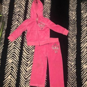 Juicy couture kids track suite